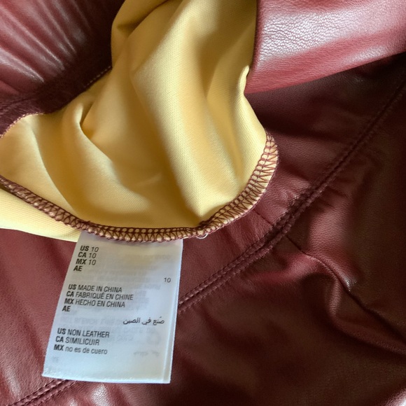 I.N.C. International Concepts Women’s Faux-Leather Skinny Pant SIZE 10 - Picture 8 of 8